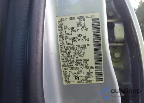 2001 Nissan Xterra Se from USA, damaged, VIN 5N1ED28Y01C529296